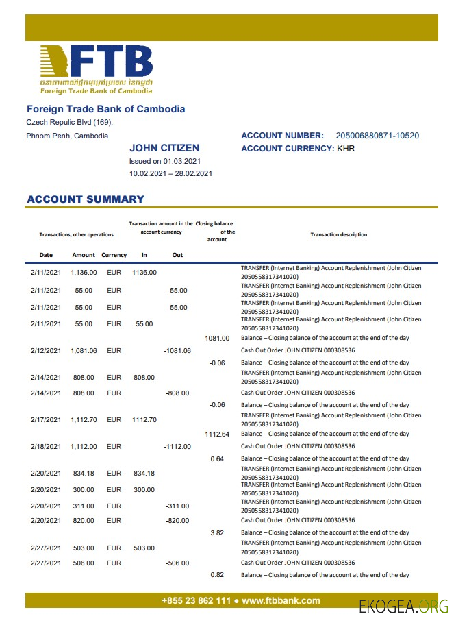 La Banque du commerce extérieur du Cambodge excelle